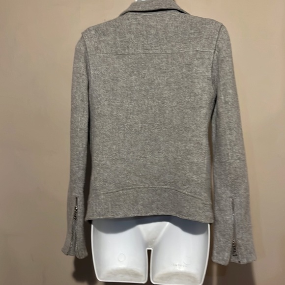 THEORY TRALSMIN DF NEW DIVIDE Gray Wool/Cashmere Moto Jacket S/ Read description - Picture 8 of 16